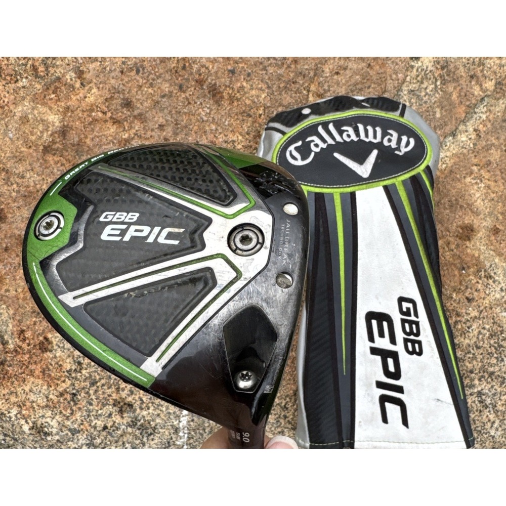 Callaway Great Big Bertha Epic 9 Degree Driver RH 45" S Flex Fujikura & Cover